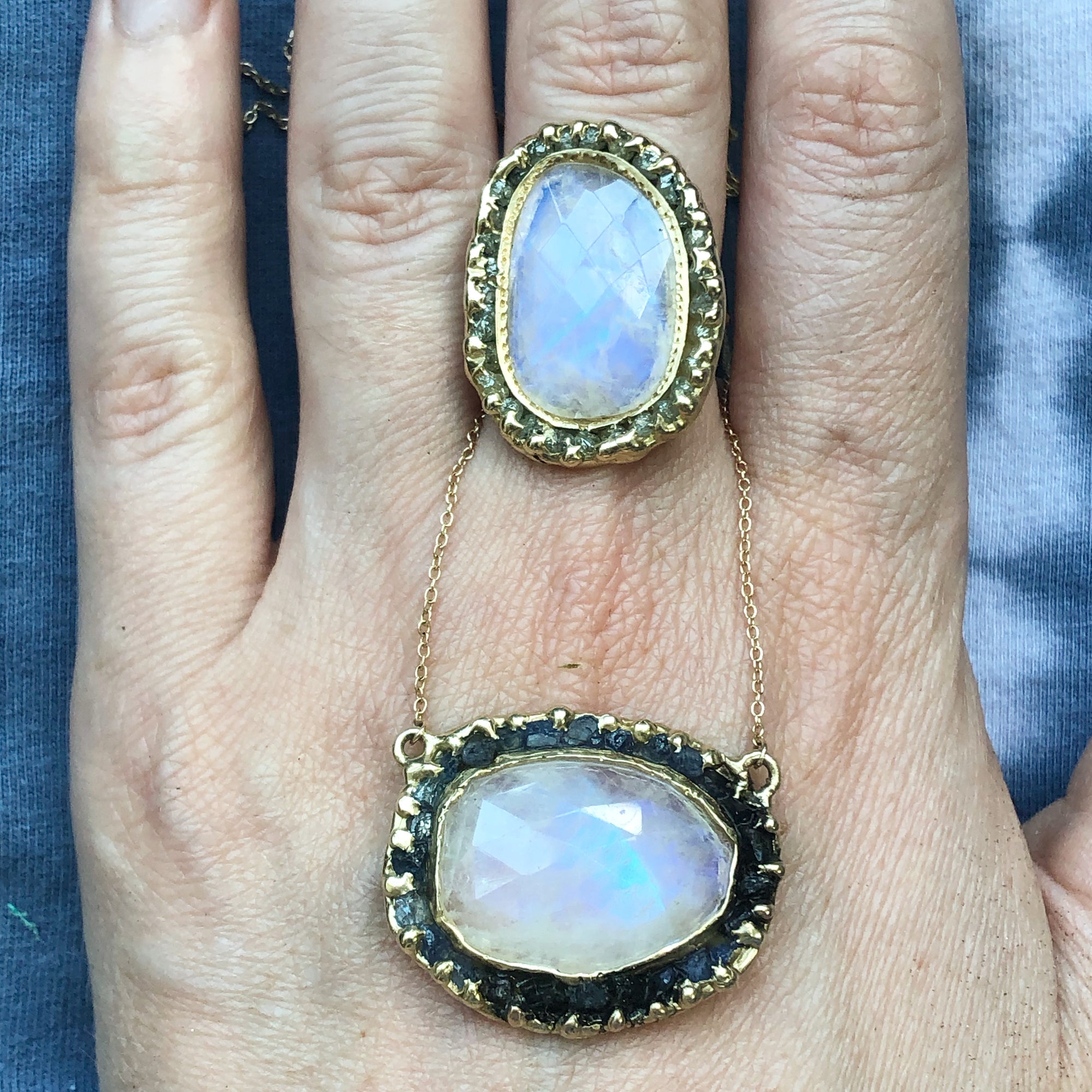 June Birthstones: Moonstone & Pearls