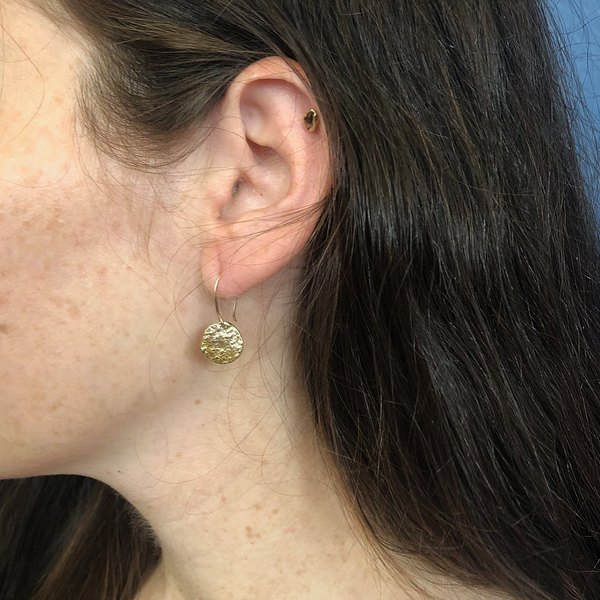 Full Moon Celestial Earrings Emilie Shapiro Studio
