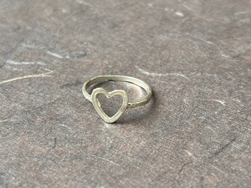 Silver Heart Ring
