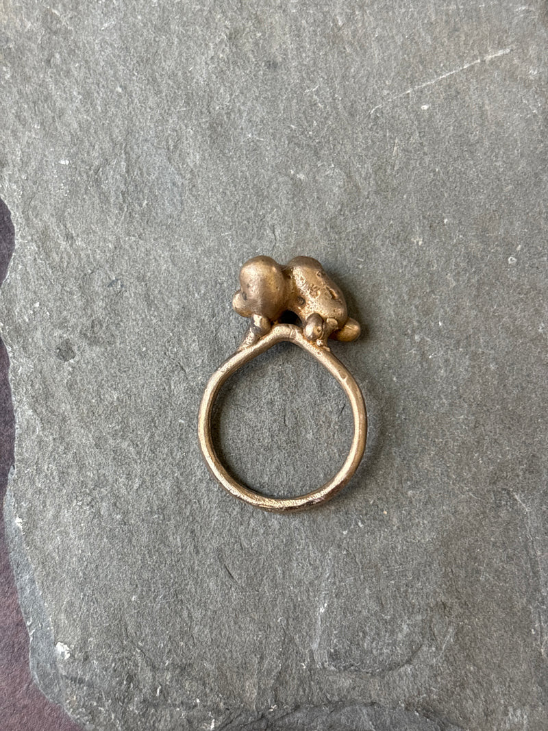 Brass Bubble Ring