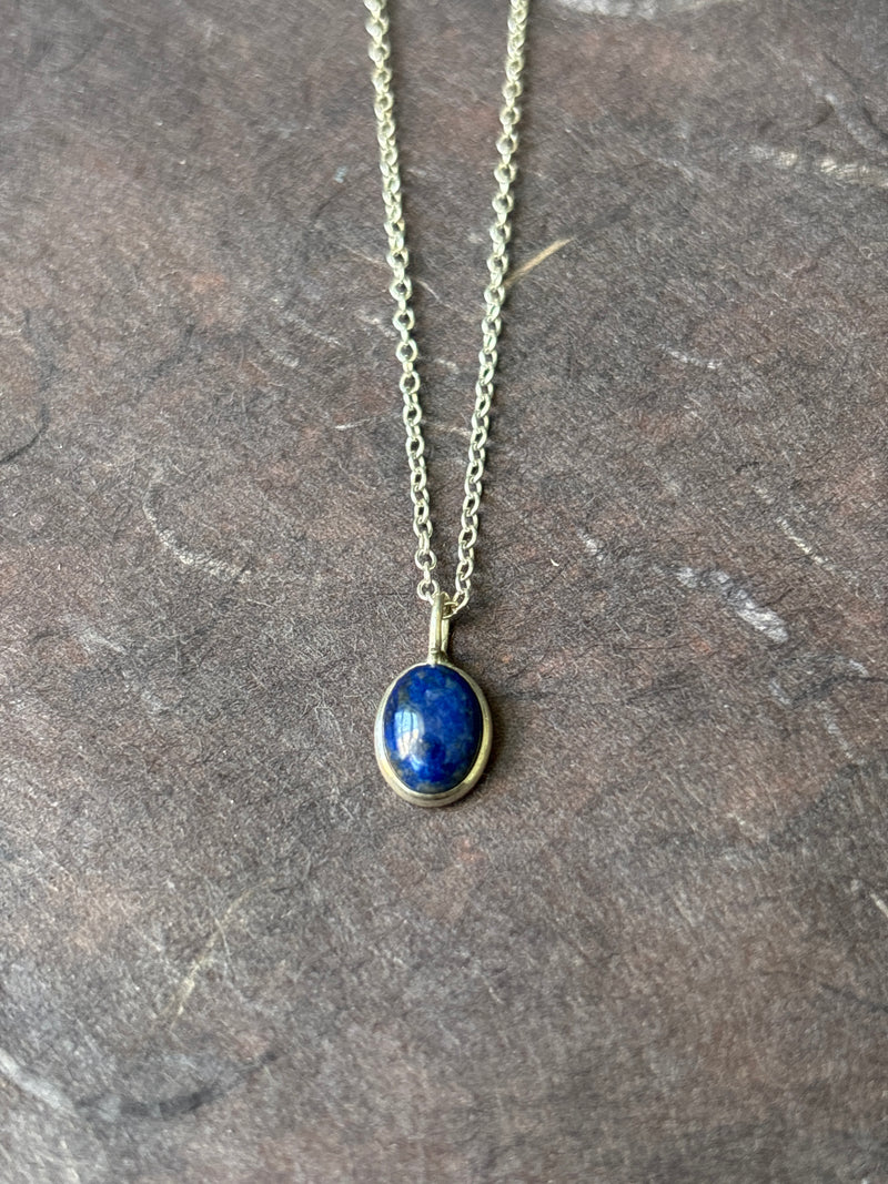 Silver Lapis Pendant