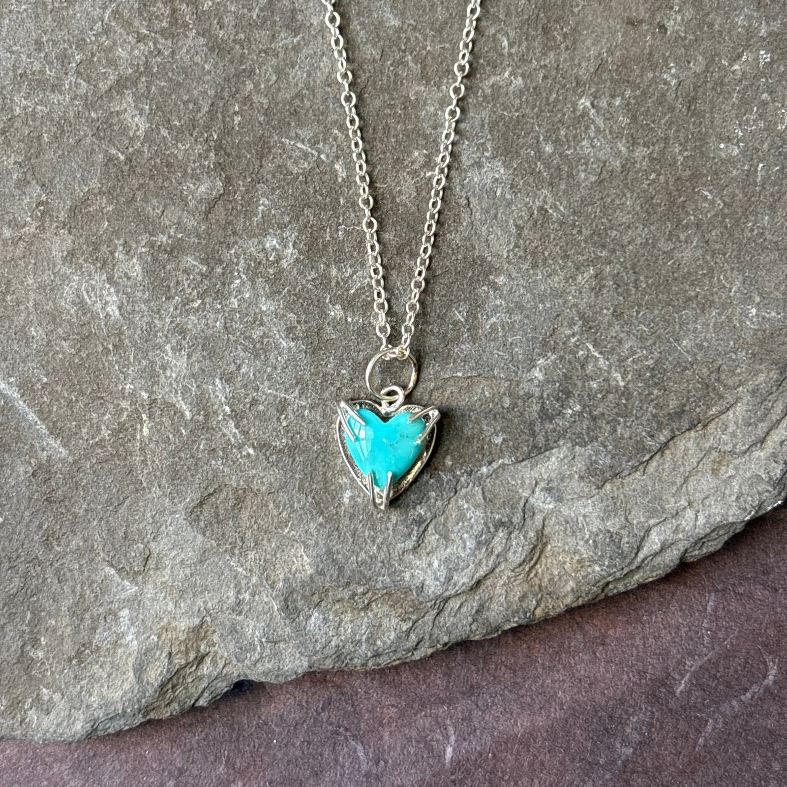 Small Turquoise Heart Pendant