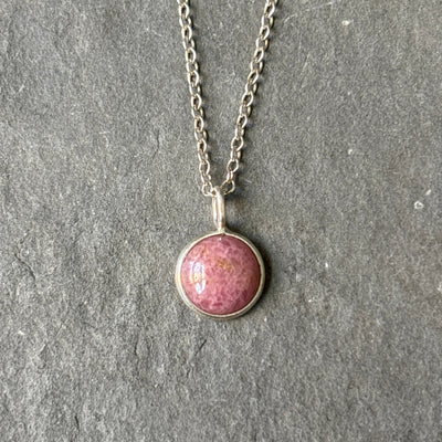 Pink Silver Pendant