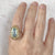 Aquamarine & Herkimer Diamond Ring