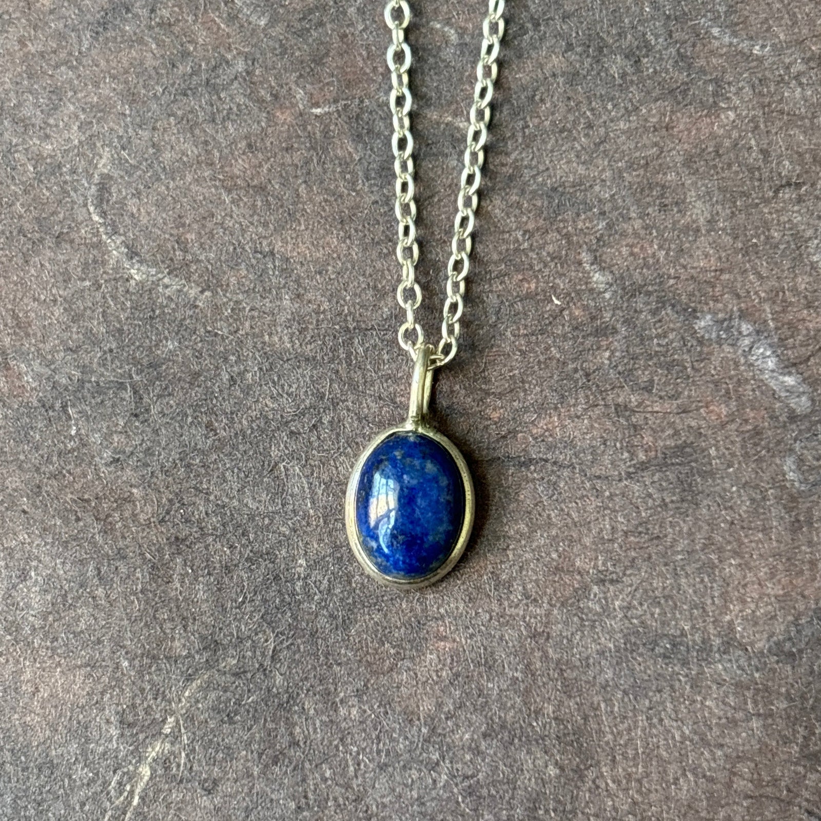 Silver Lapis Pendant