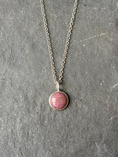 Pink Silver Pendant