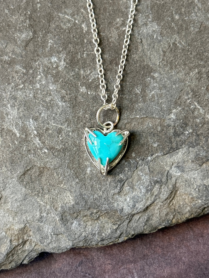 Small Turquoise Heart Pendant
