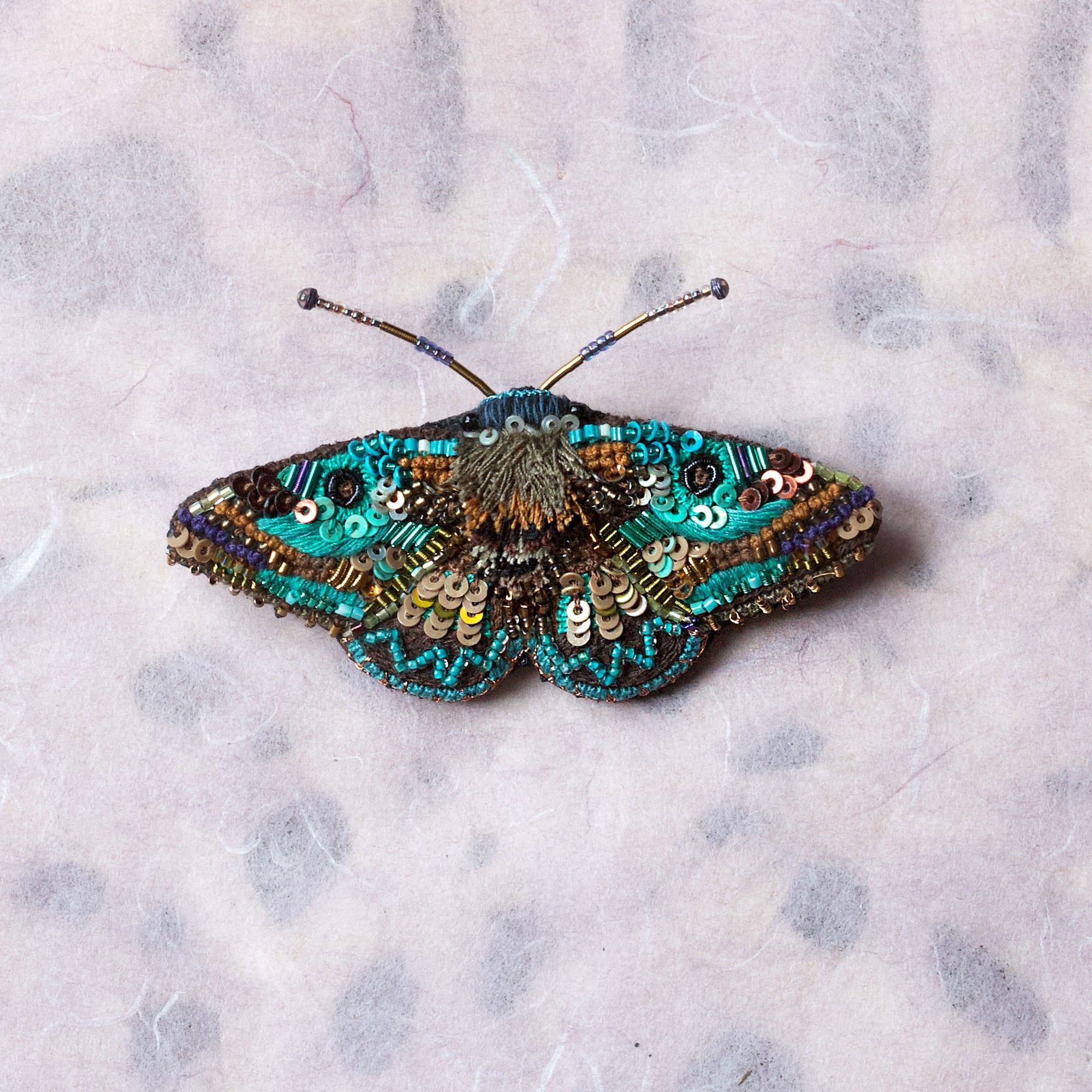 Lanipes Moth Brooch by Trovelore