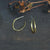 Weathered Stone Hoops - Sterling Silver