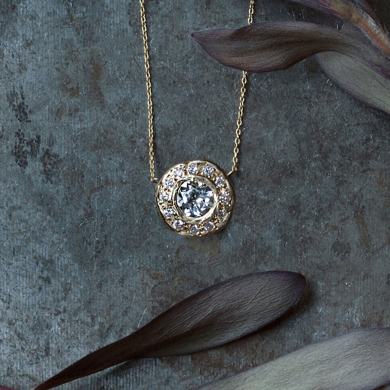 Sunburst Halo Pendant