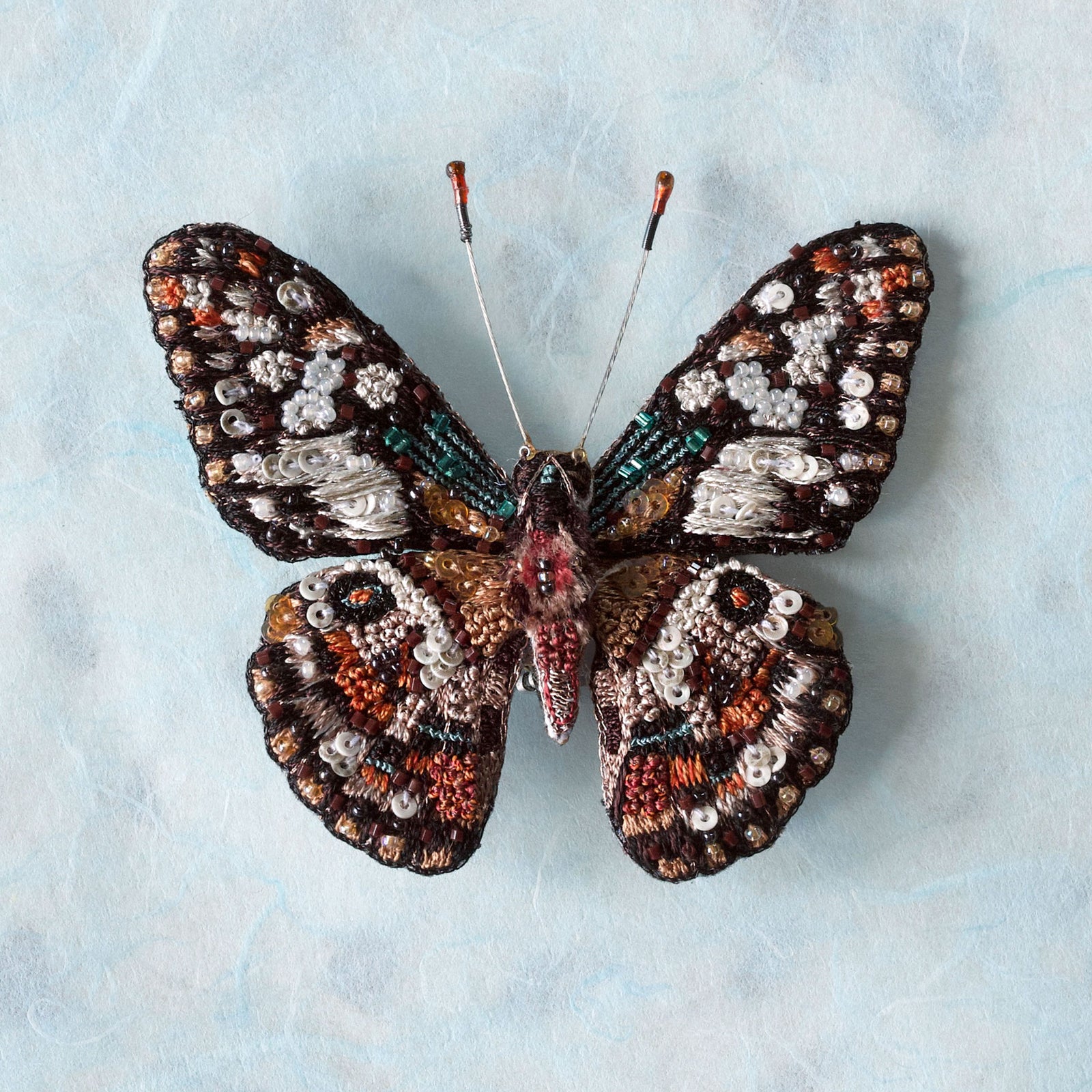 Lime Swallowtail Butterfly Brooch Pin by Trovelore