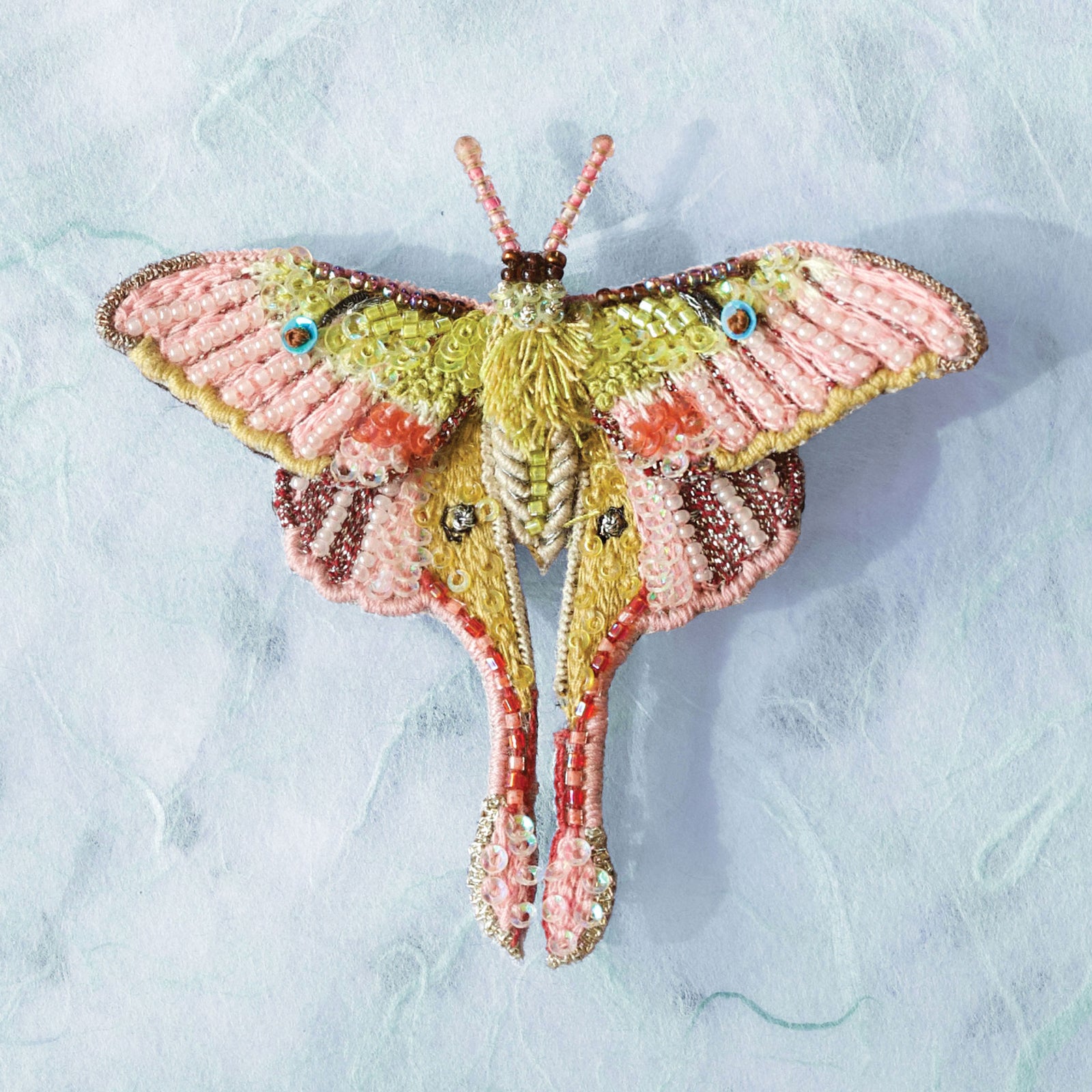 Moon Moth Brooch Pin by Trovelore