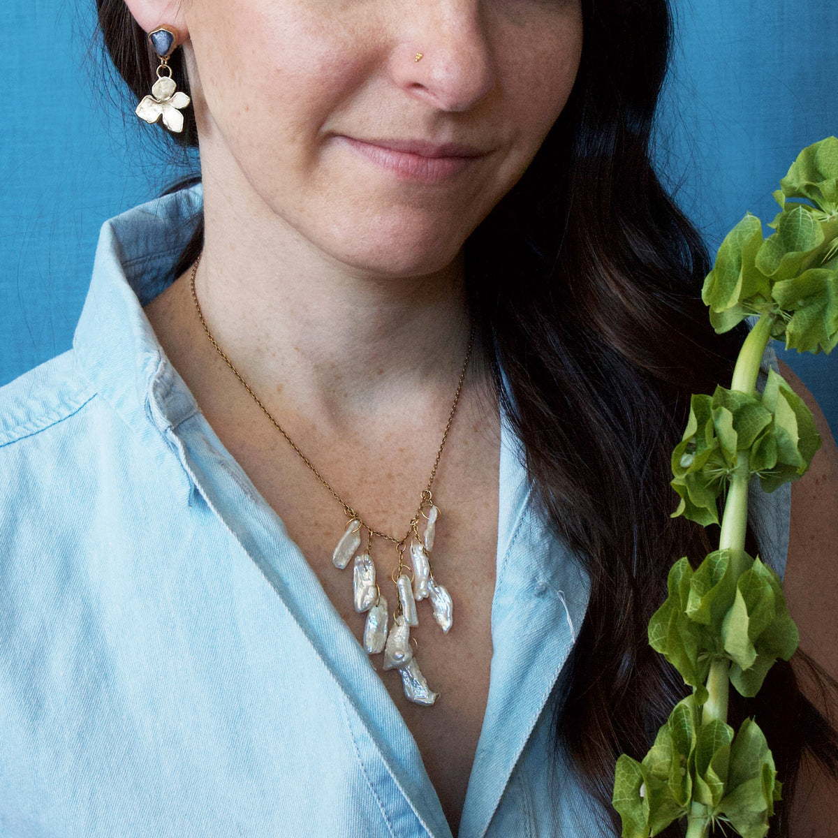 Hydrangea Bloom Earrings
