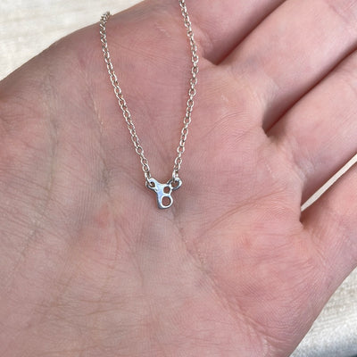 B - Love Letters Silver Necklace