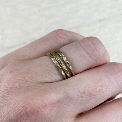 Cubic Zirconia Stacking Rings