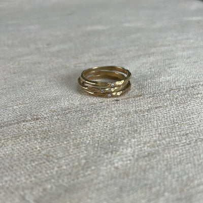 Cubic Zirconia Stacking Rings