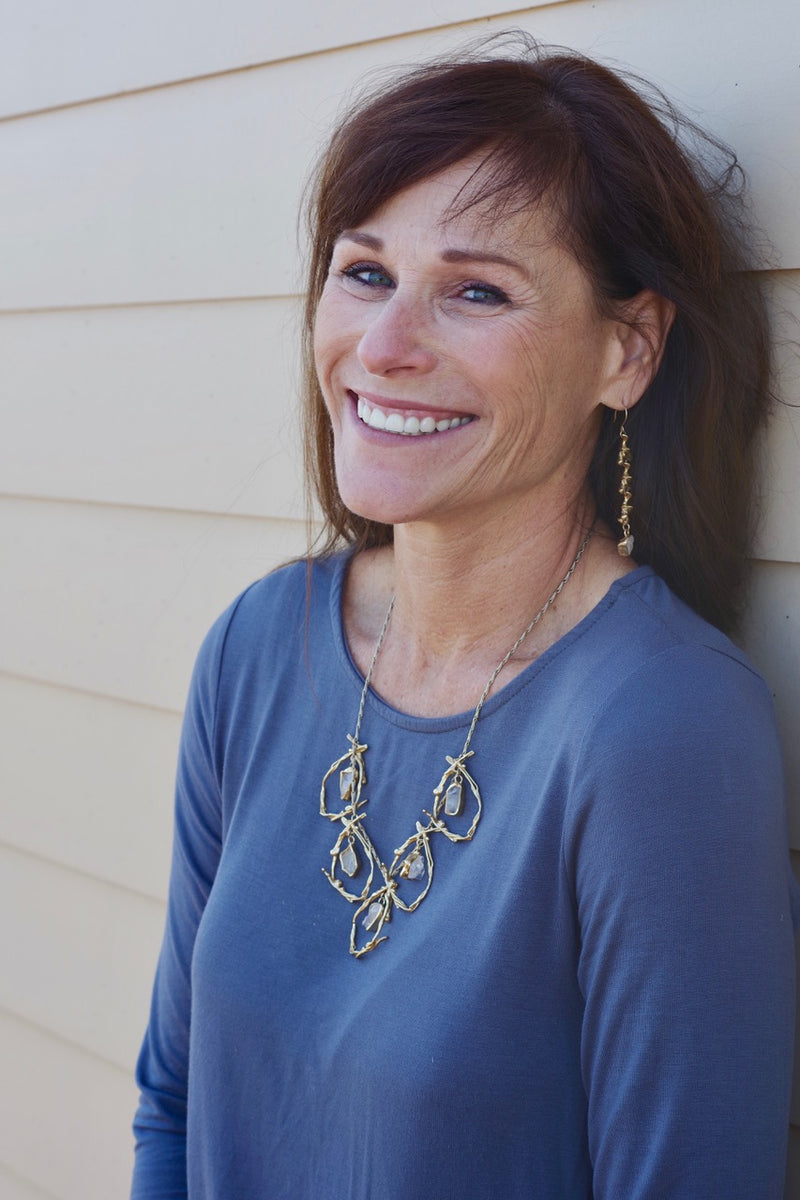 Morning Glory Cascade Necklace