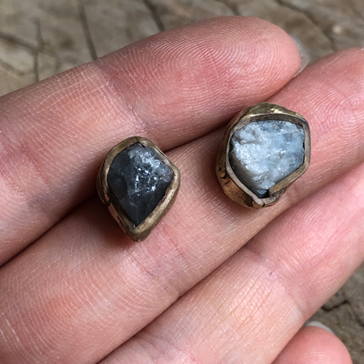 Aquamarine Studs