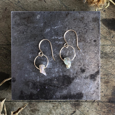 Opal Birthstone Earrings
