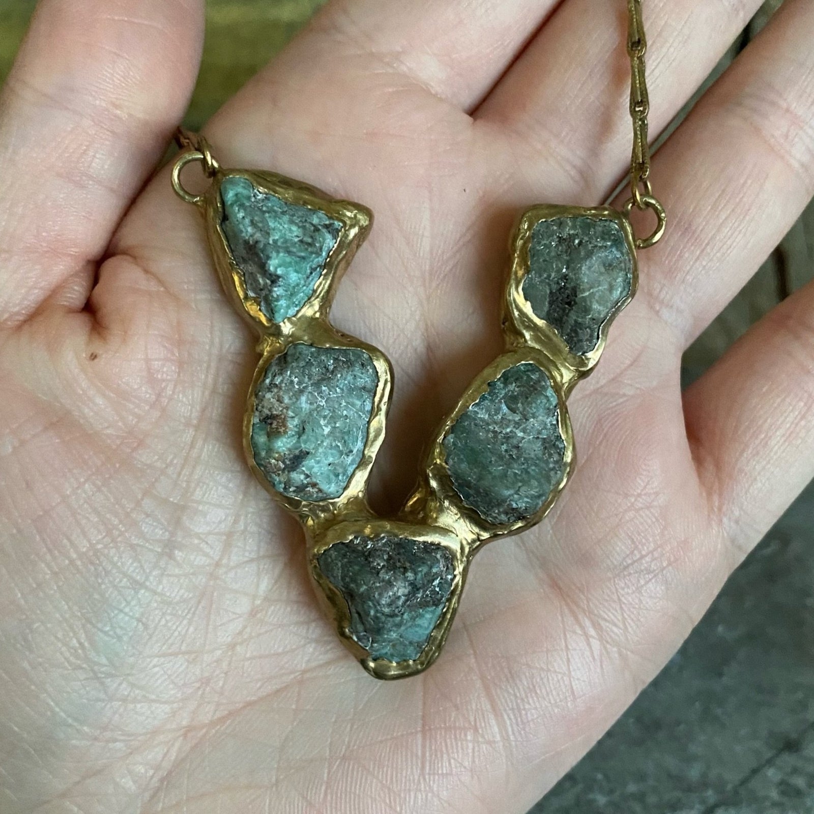 Emerald Shield Pendant