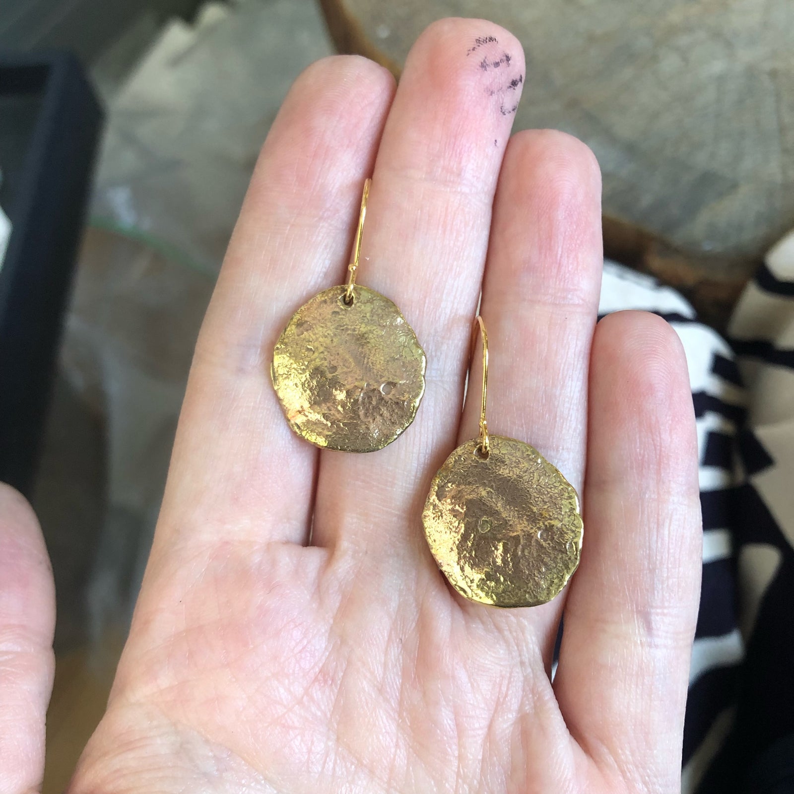 Brass Dangle Earrings