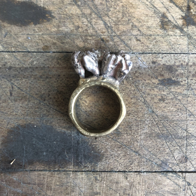 Silver & Brass Ring