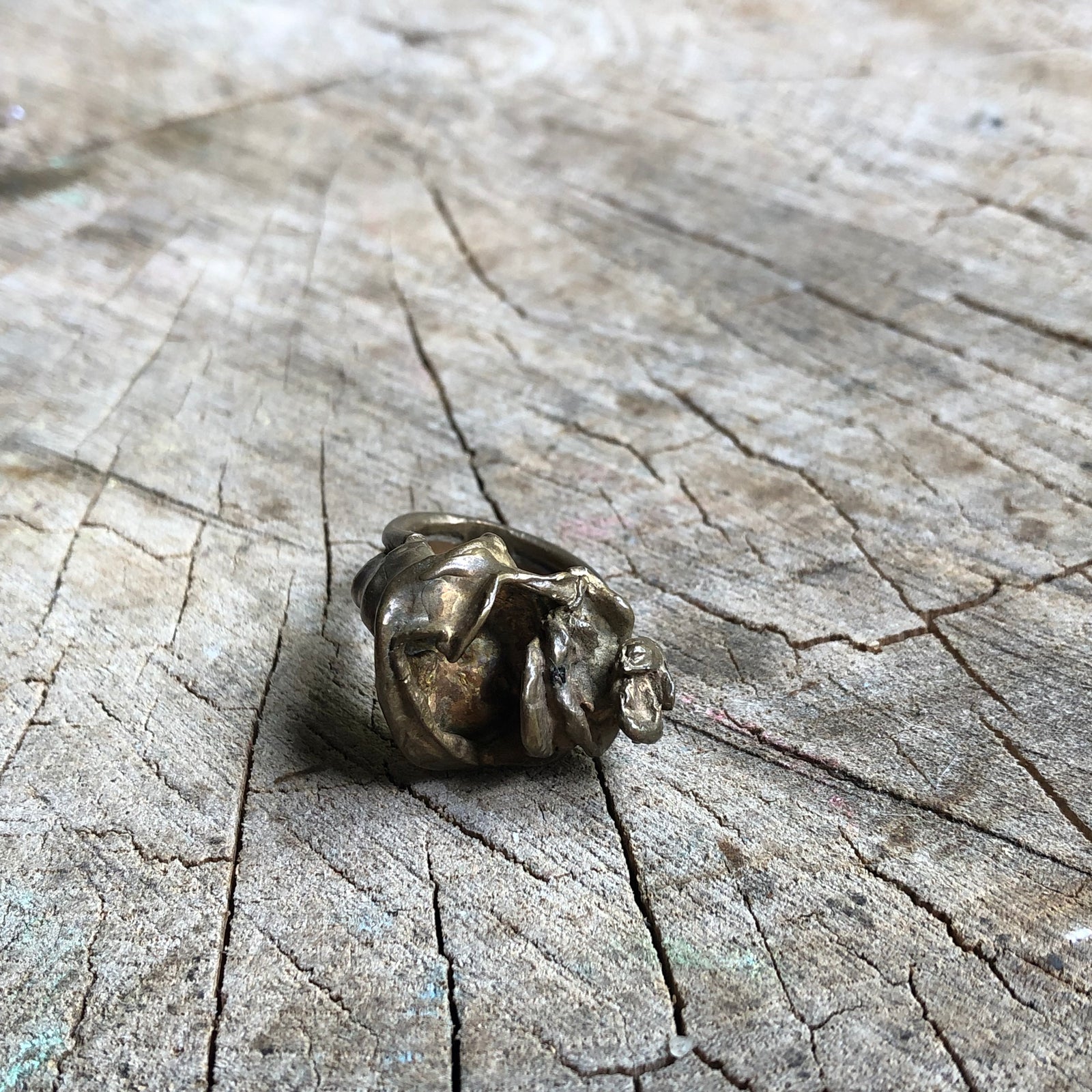 Brass Statement Ring