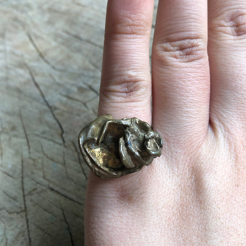 Brass Statement Ring