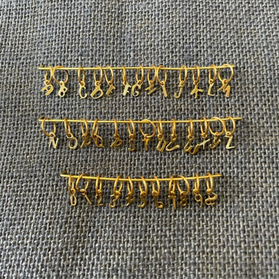 Brass Love Letter Charms