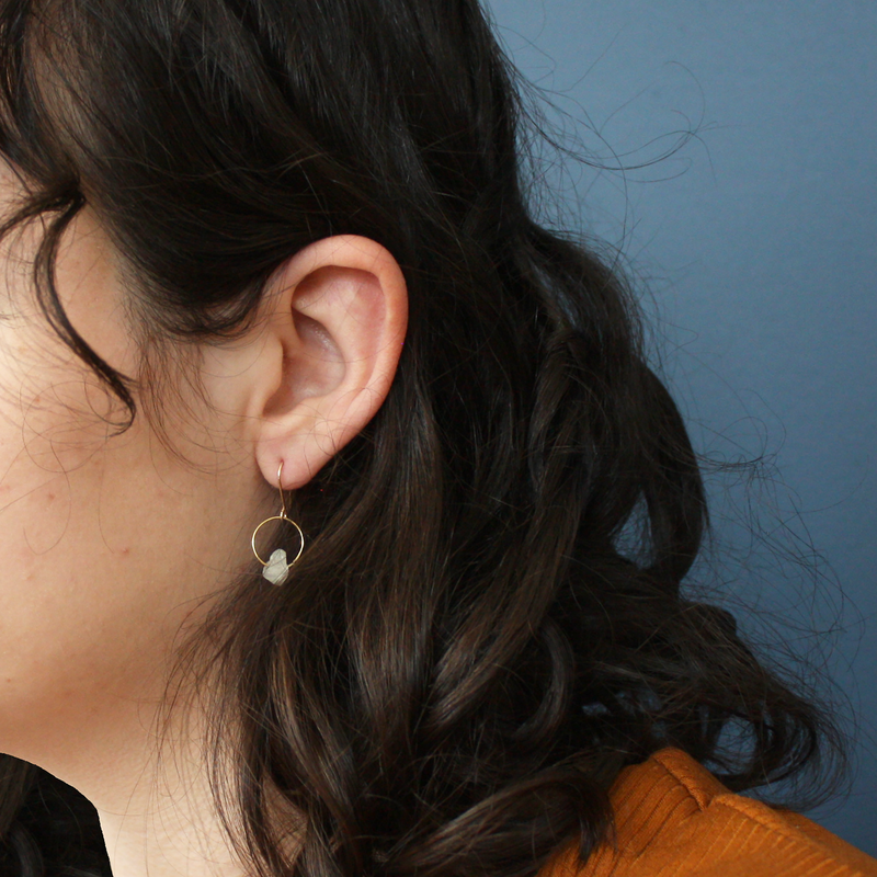 Aquamarine Birthstone Earrings