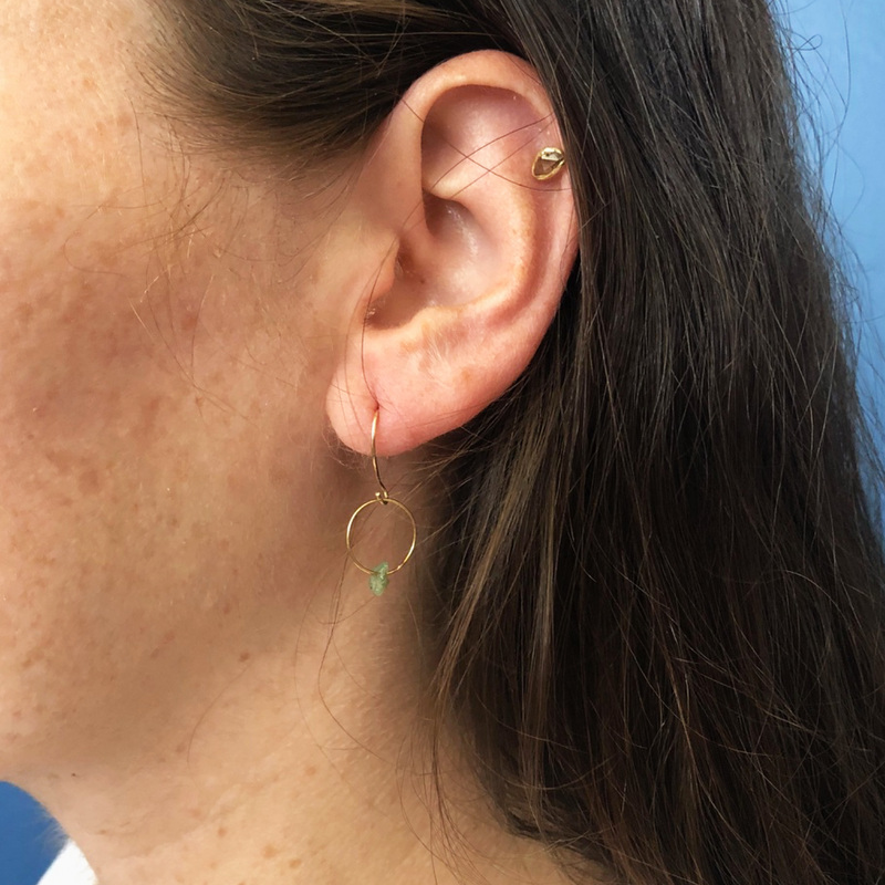 Emerald Birthstone Earrings