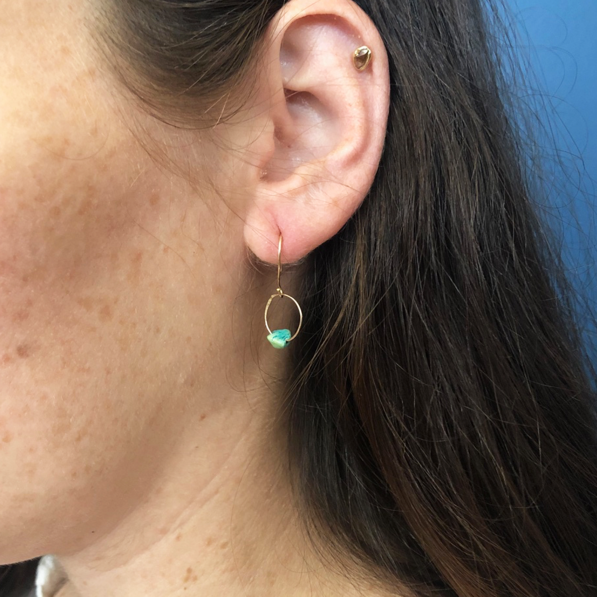 Turquoise Birthstone Earrings