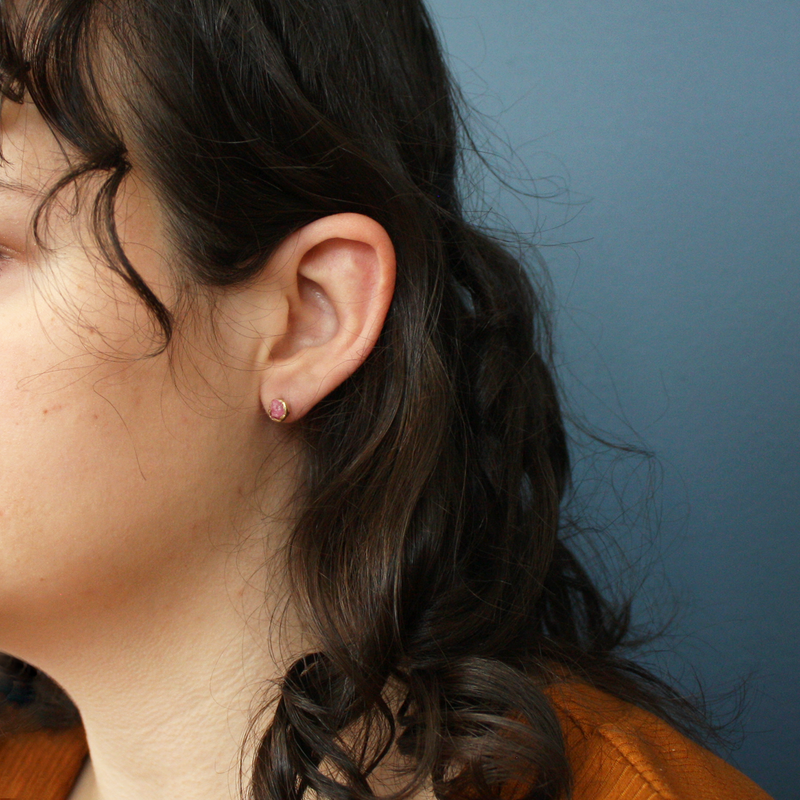 Bud Studs - Pink Spinel