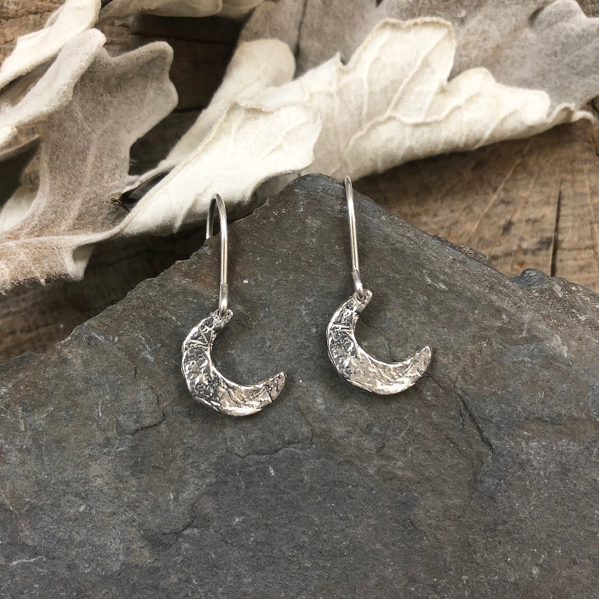 Crescent Moon Celestial Earrings - Emilie Shapiro Studio Crescent Moon Celestial Earrings - Emilie Shapiro Studio