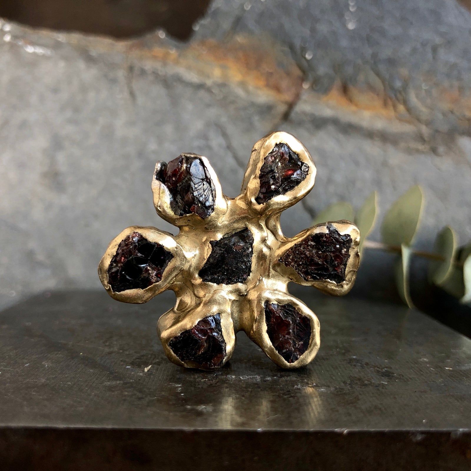 Dried Wildflower Ring