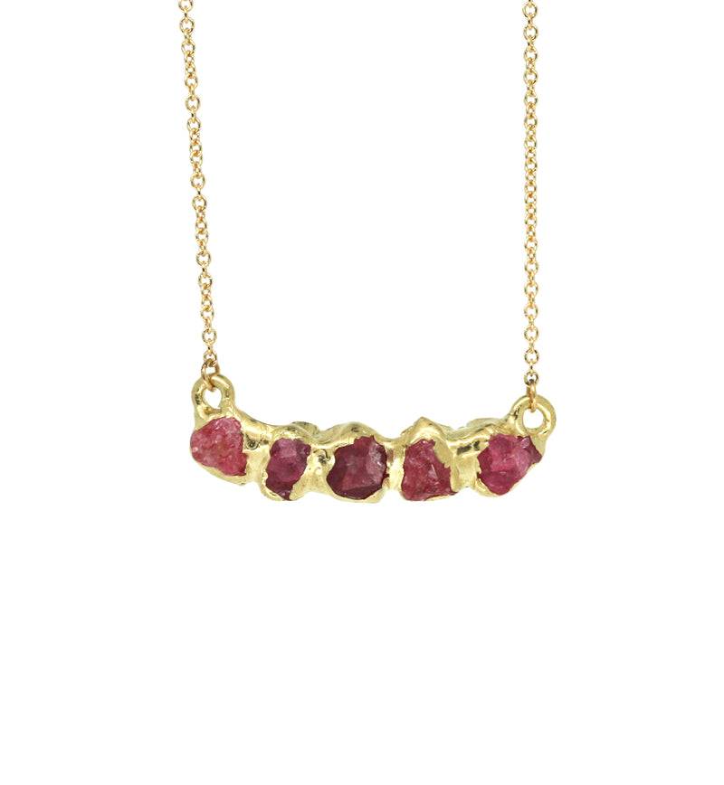 Flower Crown Pendant - Pink Spinel