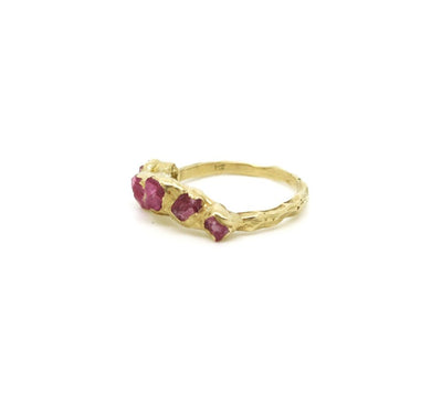 Flower Crown Ring - Pink Spinel