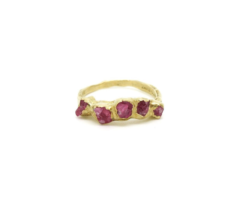 Flower Crown Ring - Pink Spinel