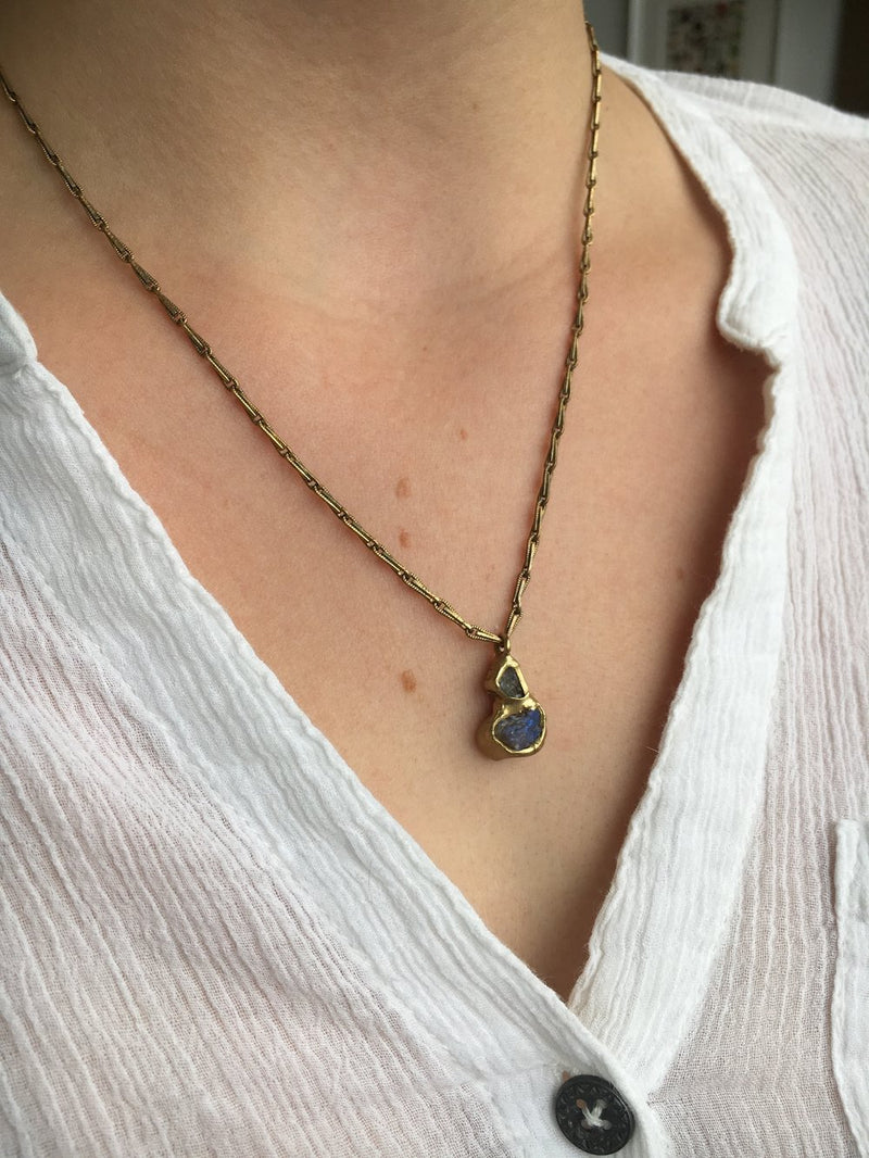 Frozen Fire Double Pendant