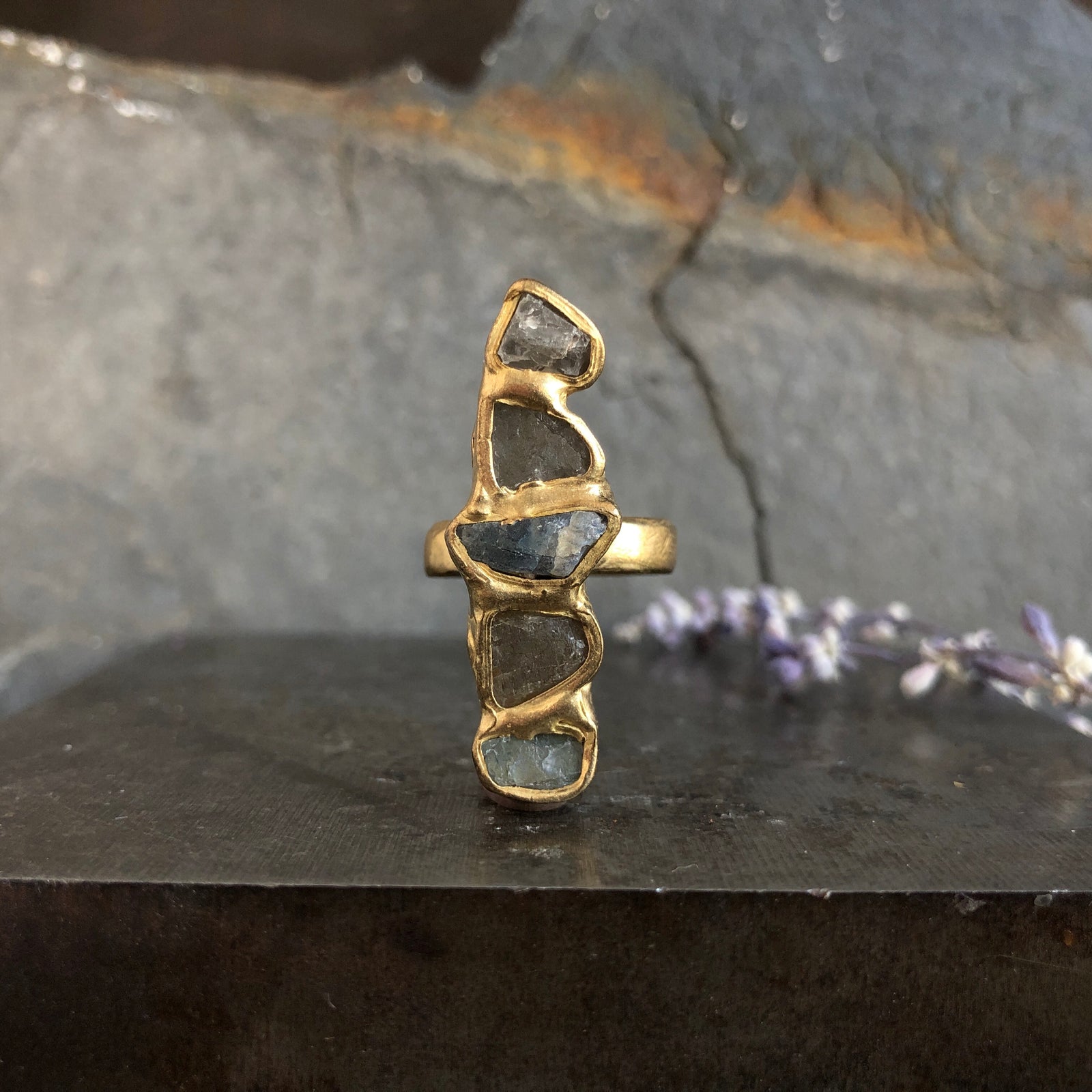 Frozen Fire Path Ring