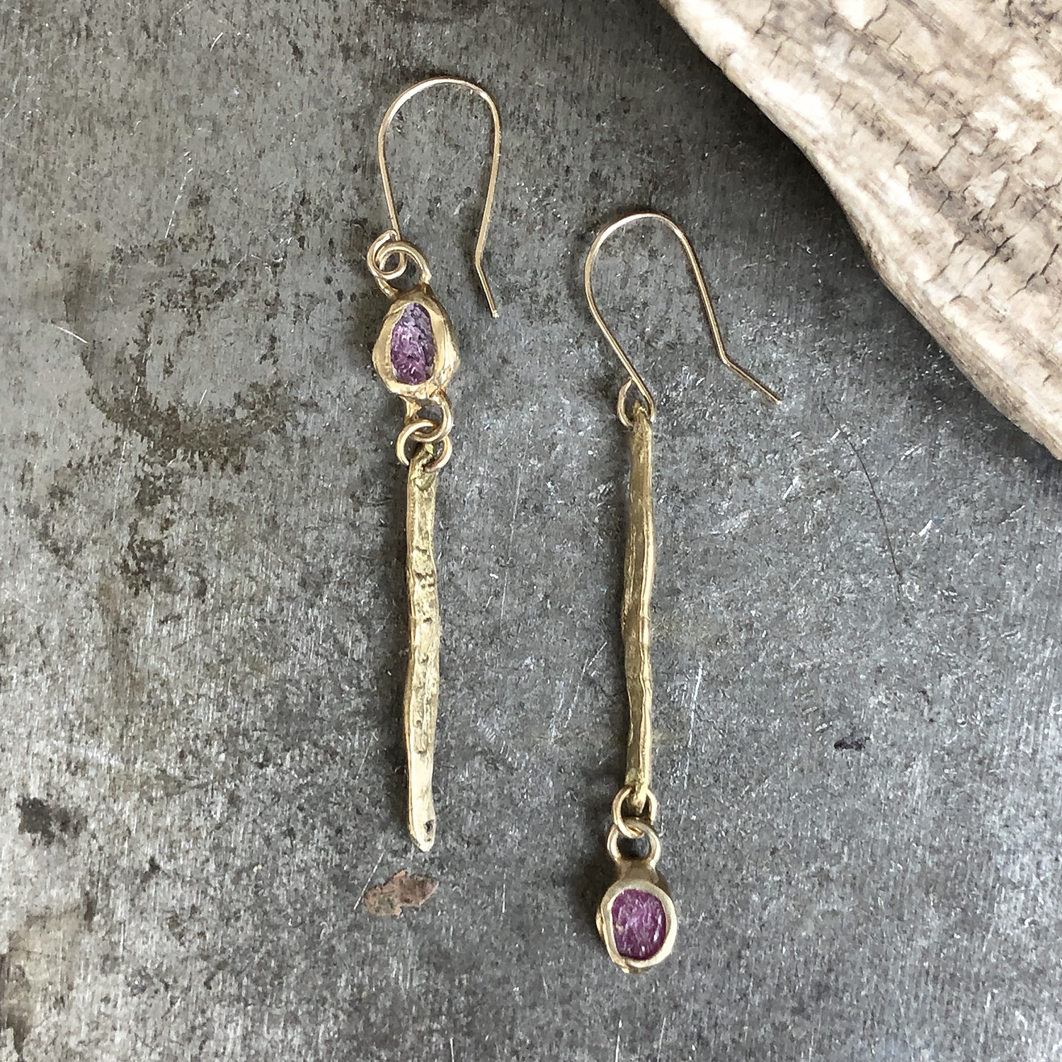 Illumination Earrings - Ruby