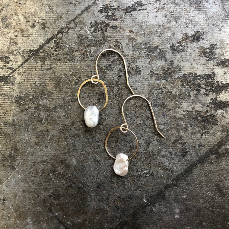 Pearl Birthstone Earrings