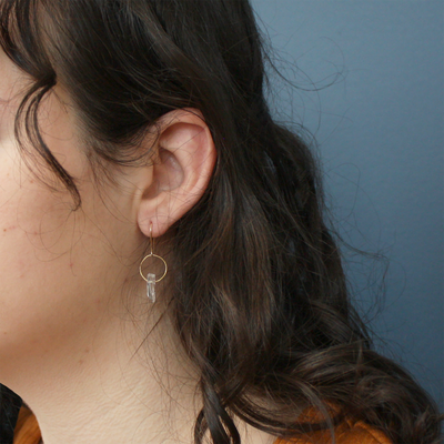 Quartz Birthstone Earrings