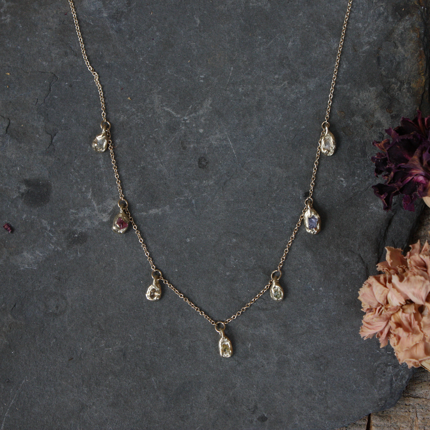 Rainbow Cascade Necklace