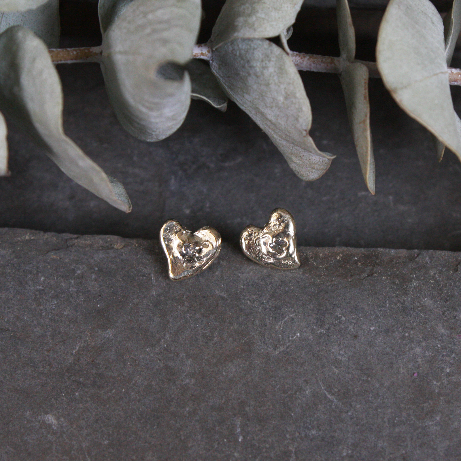 Teeny Heart Studs