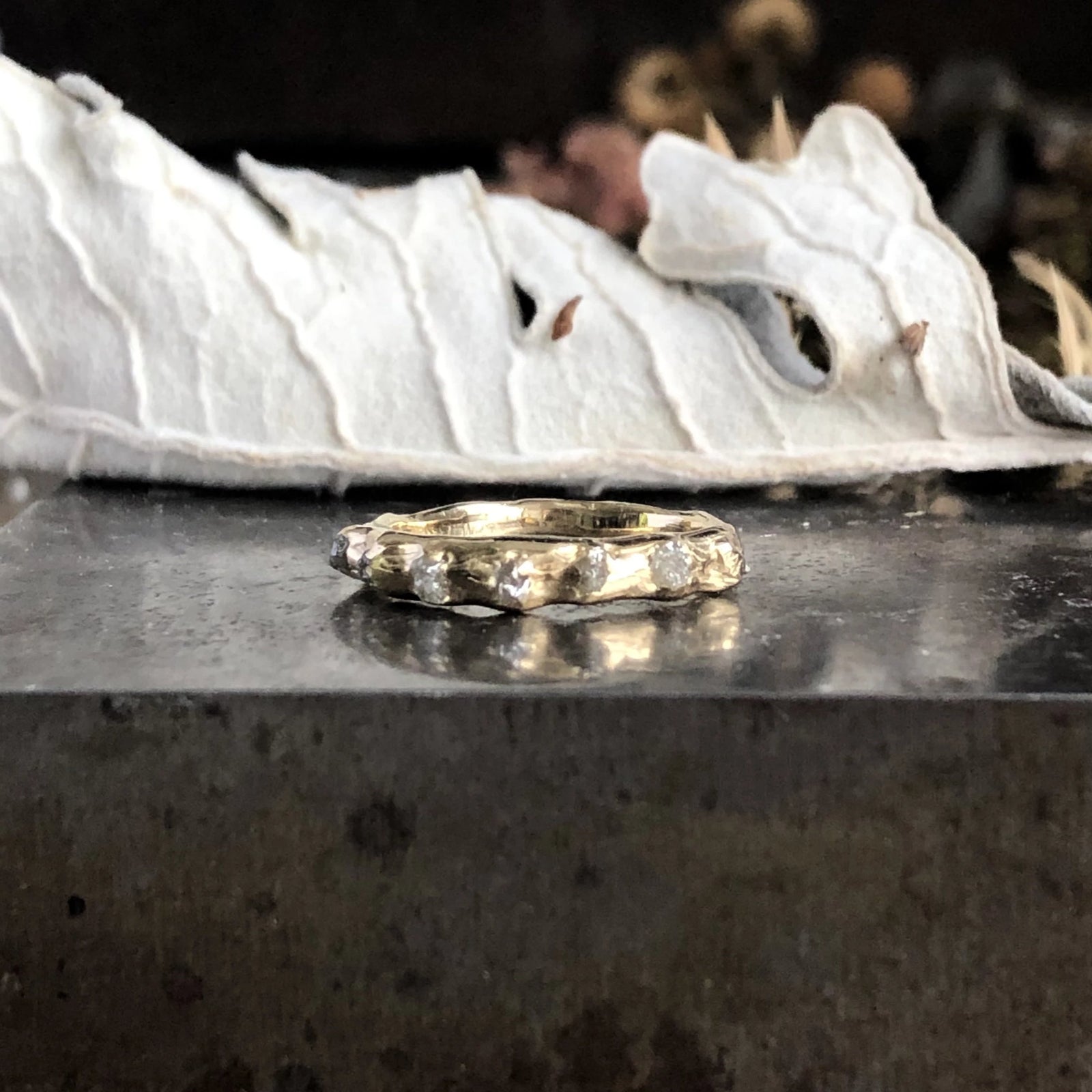 Rough Diamond Unity Ring
